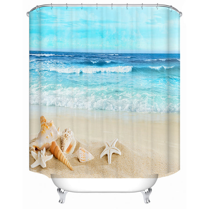 Beach-Themed Shower Curtain Stornfield