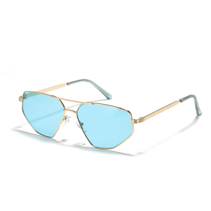 Ladies geometric sunglasses with elegant metal frame Stornfield