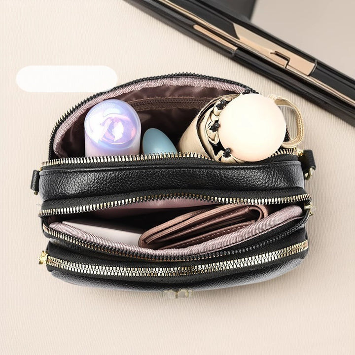 Elegant Textured Crossbody Handbag