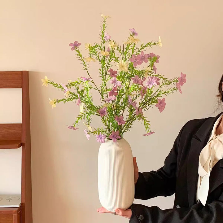 Elegant Textured Ceramic Flower Vase
