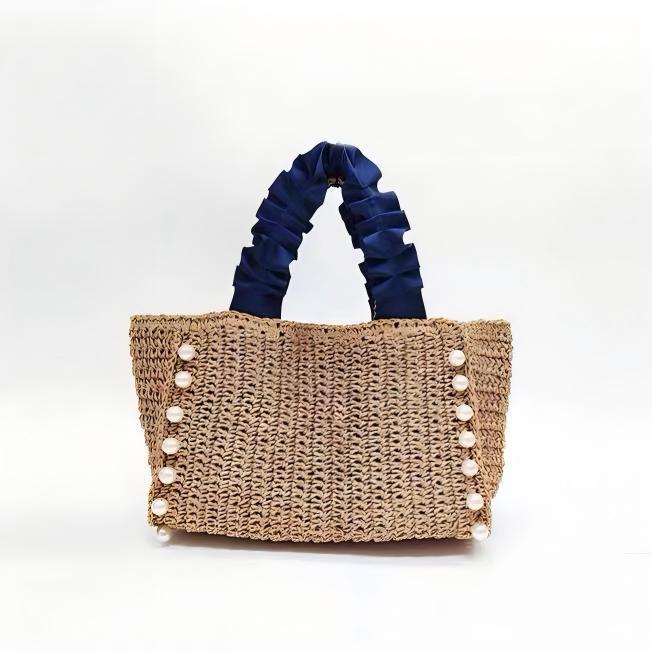 Fashionable straw bag with ruffle detail Stornfield