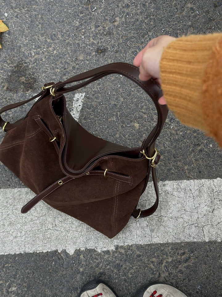 Luxurious Suede Handheld Tote Stornfield