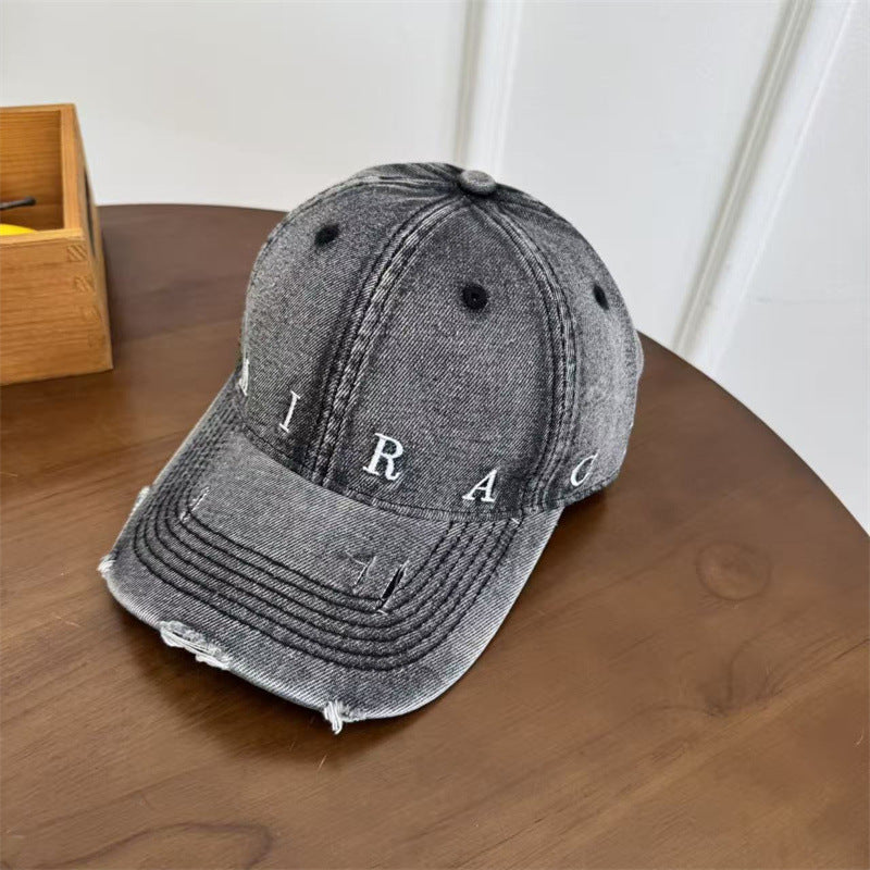 Women's Distressed Denim Baseball Cap Stornfield