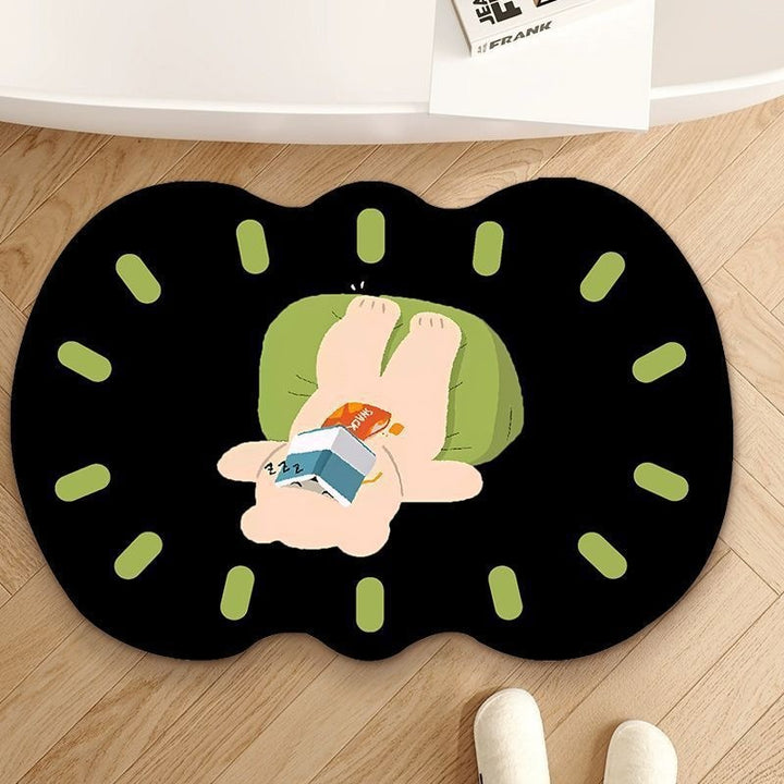 Playful Elephant-Themed Bath Mat