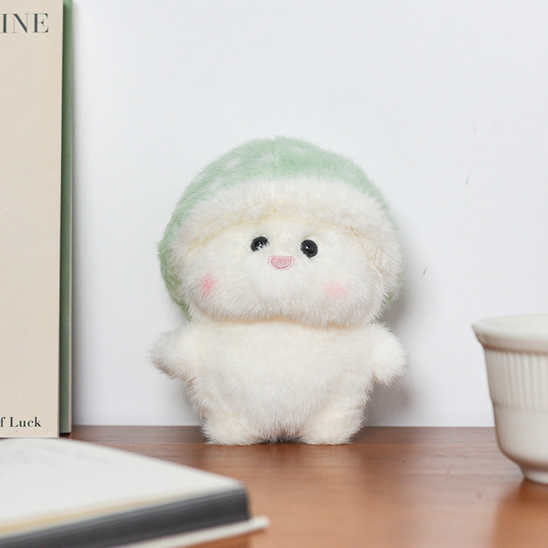 Plush Mushroom Buddy Collectible with Removable Faux-Fur Cap and Ultra-Soft Body Stornfield