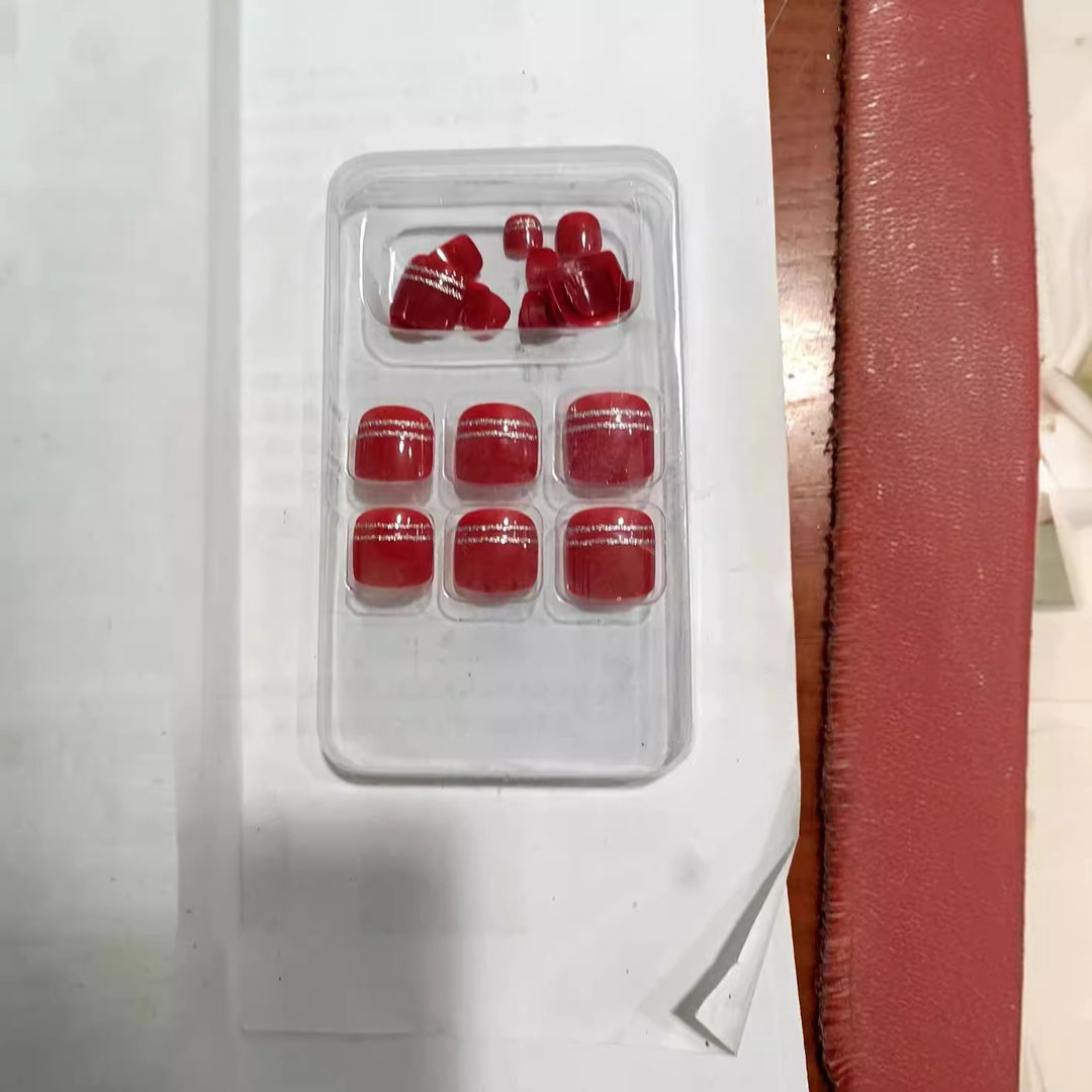 Glossy Decorative Press-On Nail Tips Stornfield
