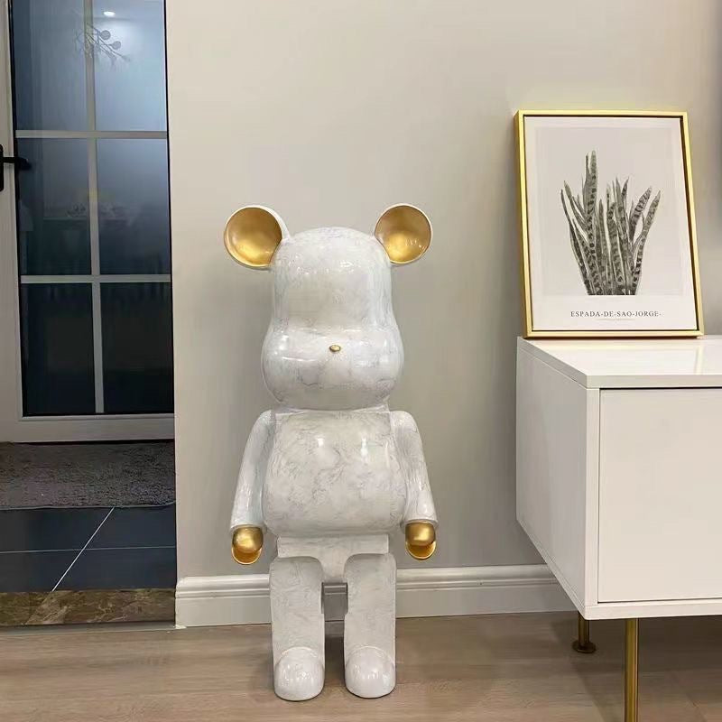 Artistic Bear Figurine for Indoor Home Display
