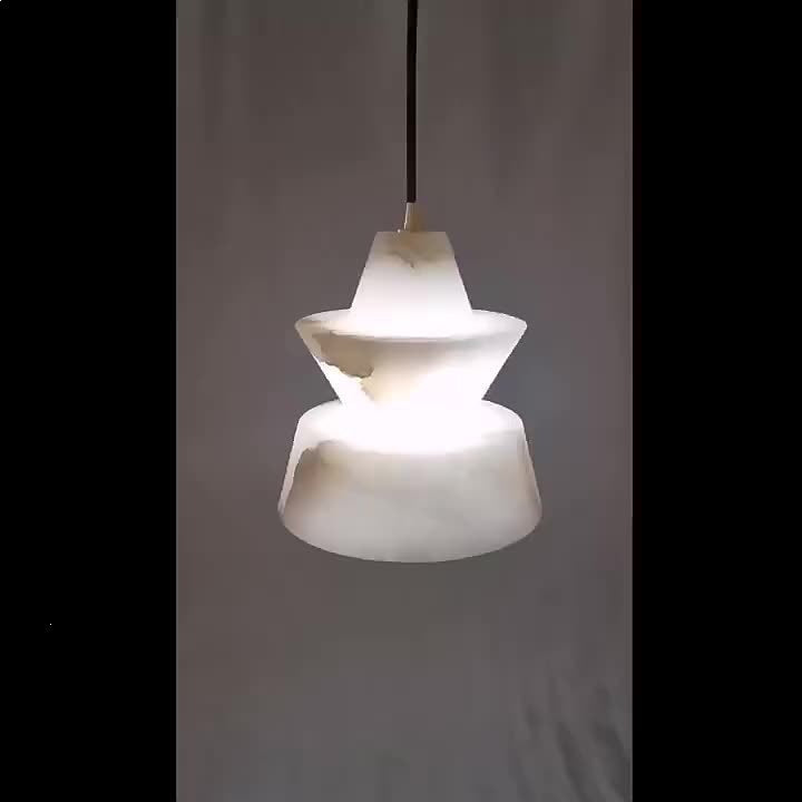 Layered Geometric Pendant Light