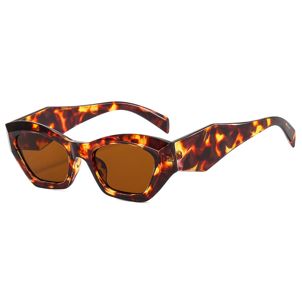 Women's geometric designer sunglasses with sparkling frame Stornfield