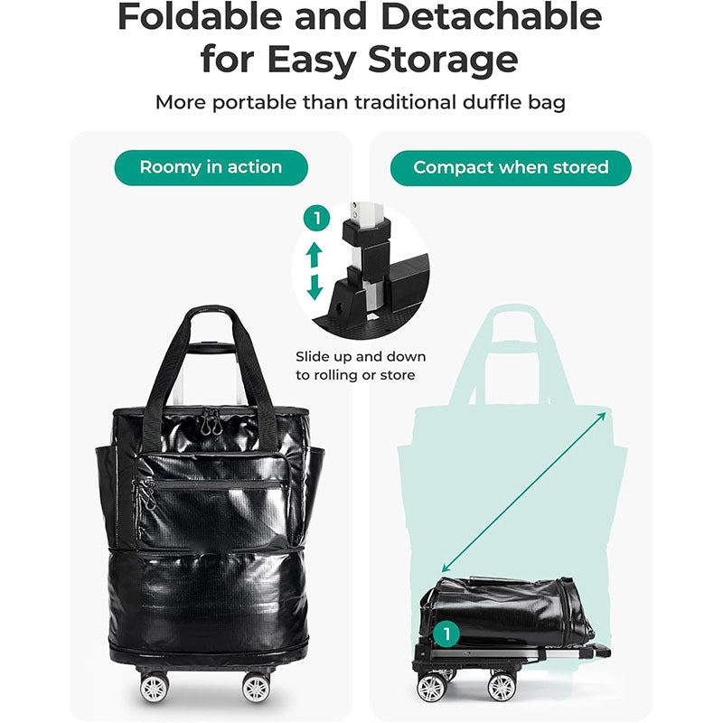 Rolling multifunctional travel bag with multiple compartments Stornfield