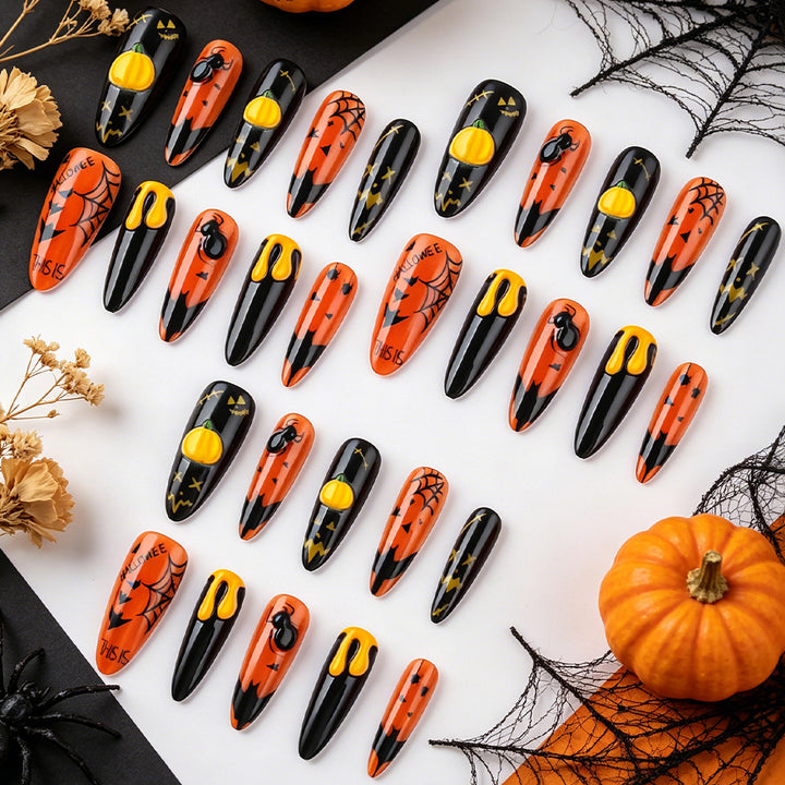 Halloween-Themed Press-On Nails Stornfield