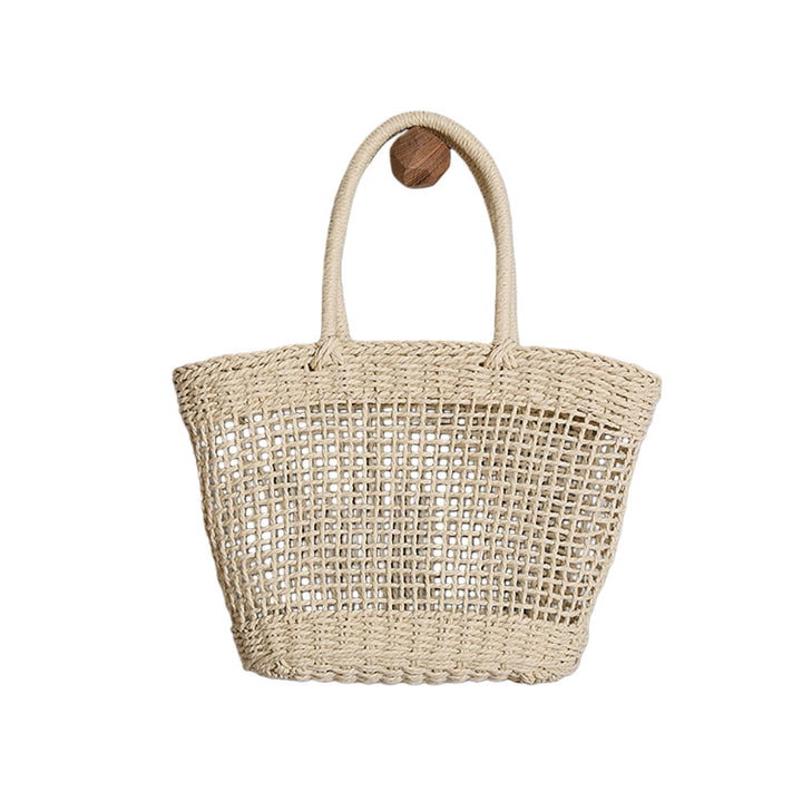 Basket bag made of natural raffia with sturdy carrying handles Stornfield