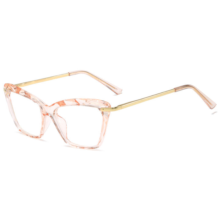 Women's fashionable oversized glasses with elegant metal frame Stornfield