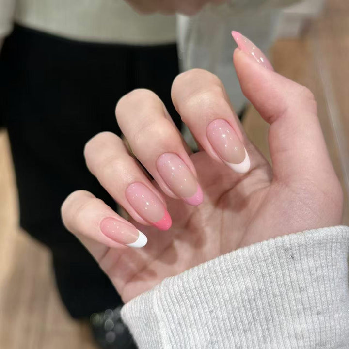 Elegant Ombre French Tip Nail Extensions Stornfield