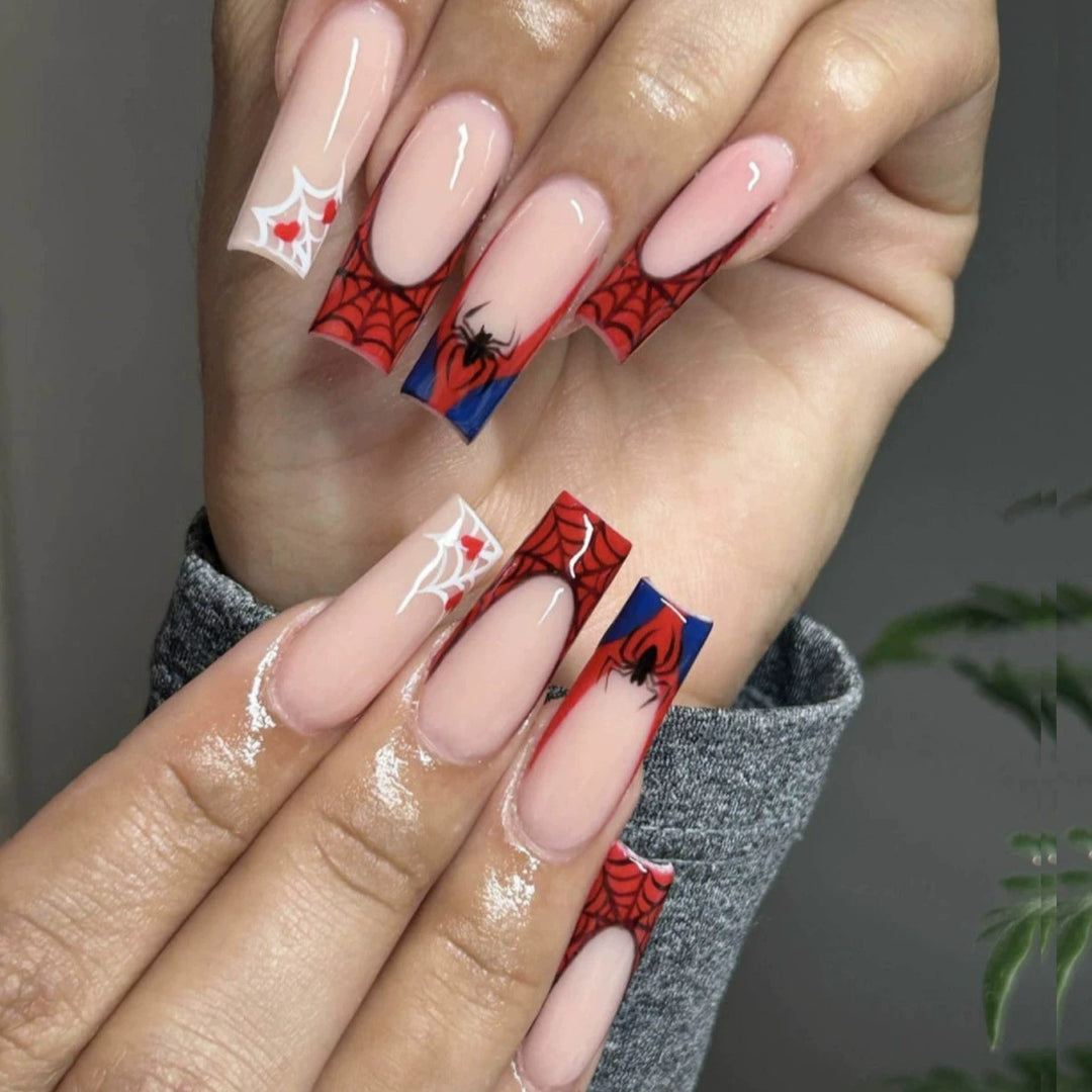 Decorative Long Press-On Nail Extensions Stornfield