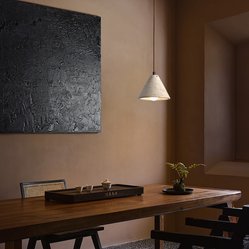 Stone Mixture Pendant Light