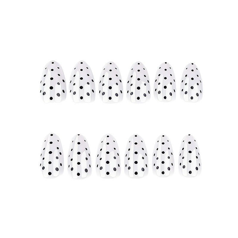 Elegant Polka Dot Press-On Nail Enhancements Stornfield