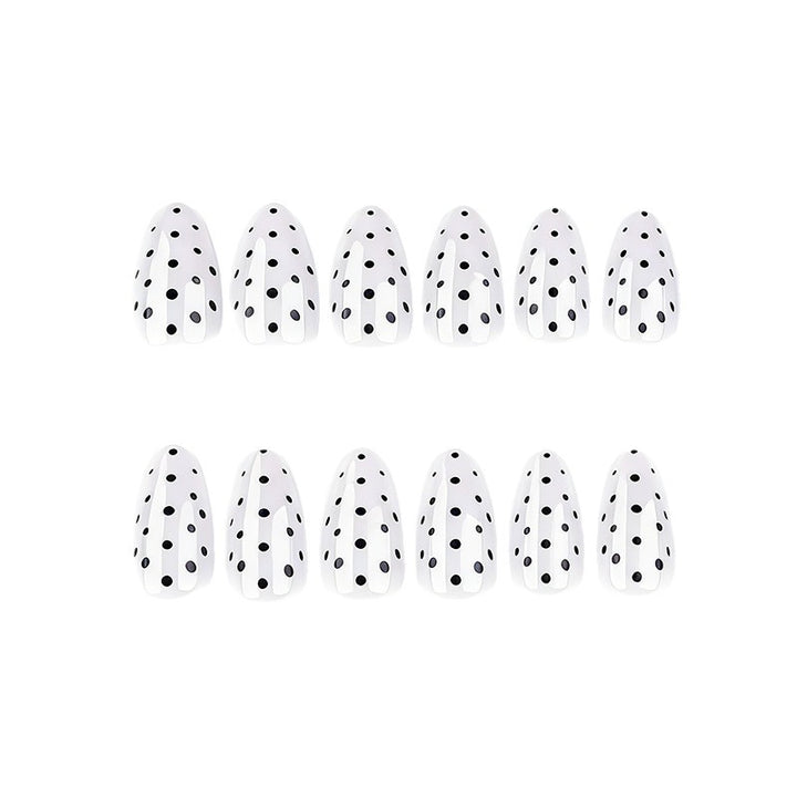 Elegant Polka Dot Press-On Nail Enhancements Stornfield