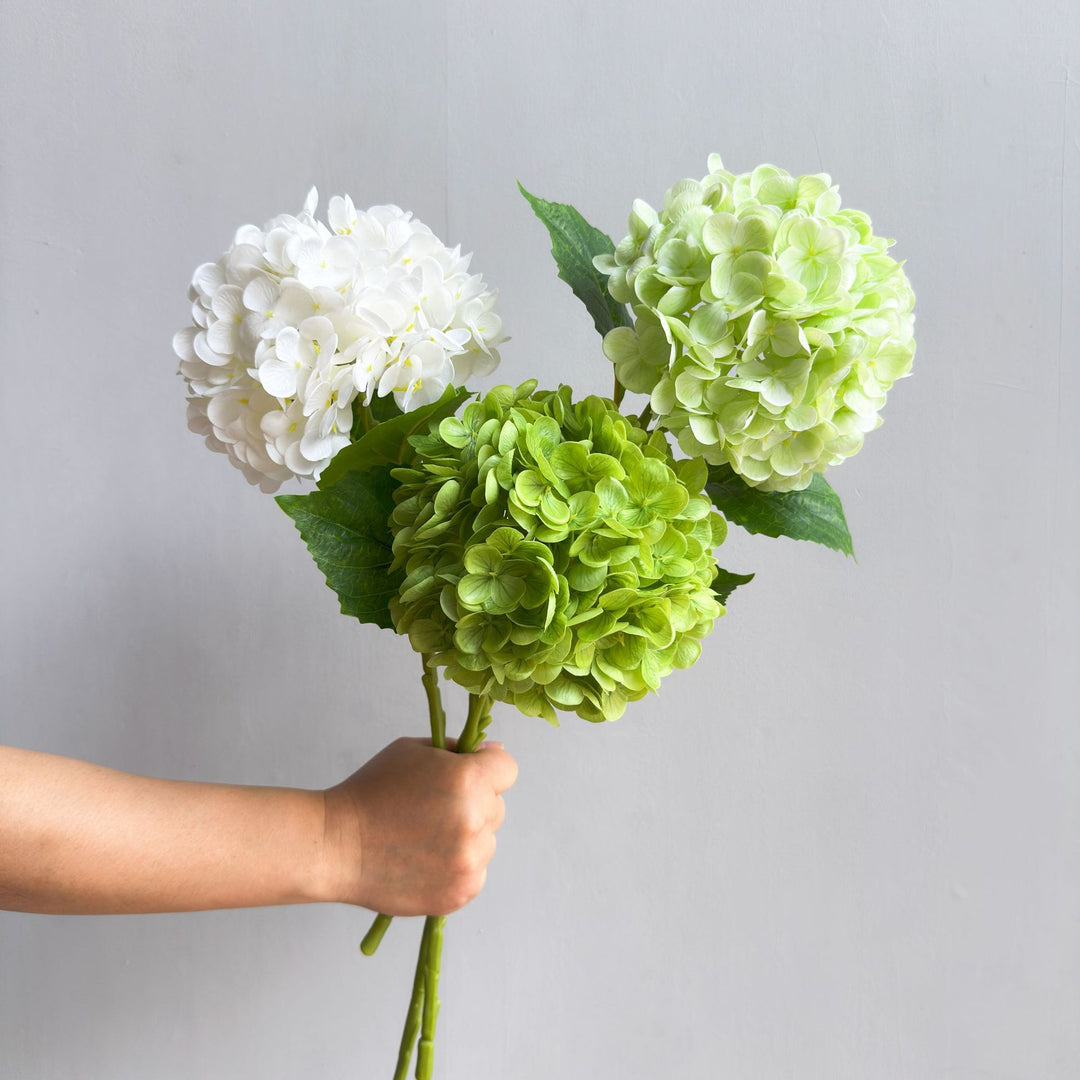 Faux Hydrangea Flower Arrangement