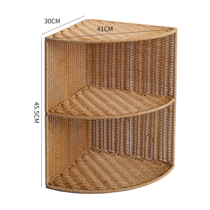 Corner Woven Storage Shelf Stornfield