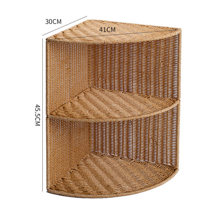 Corner Woven Storage Shelf Stornfield