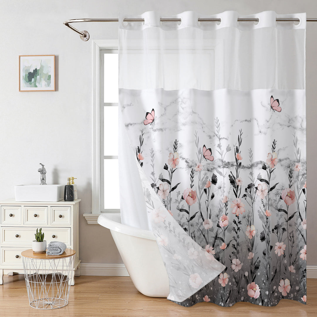 Floral Design Shower Curtain Stornfield