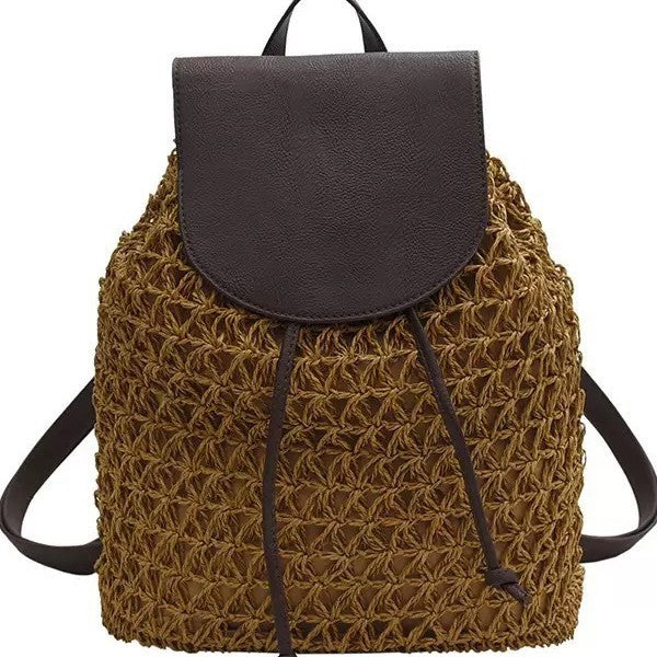 Handcrafted Backpack Made of Woven Natural Material Stornfield