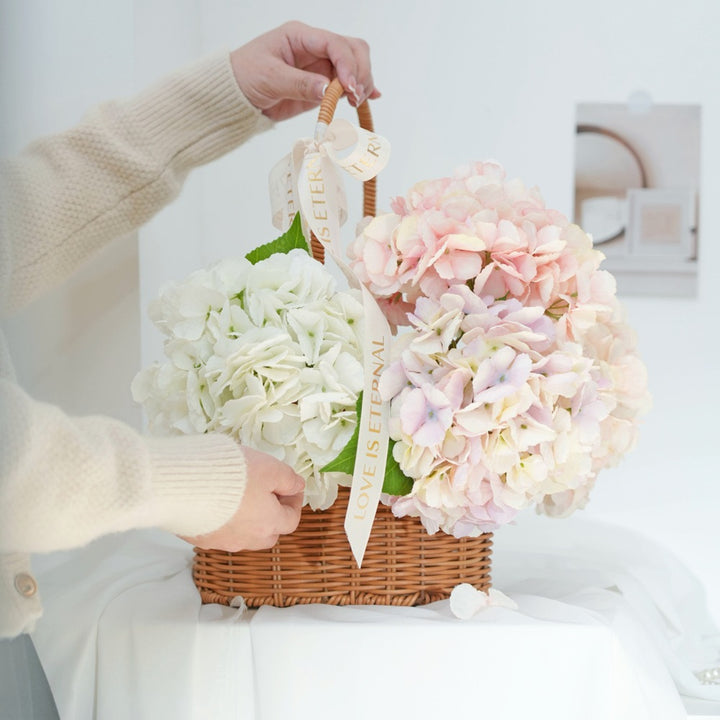 Lifelike Hydrangea Floral Stem