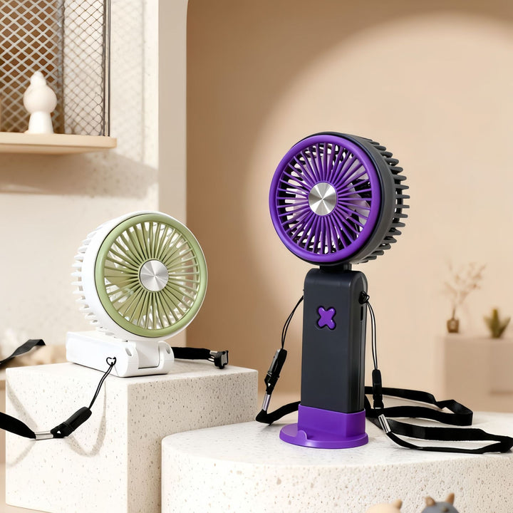 Ladies Portable Hand Fan with Flexible Design and USB Connection Stornfield