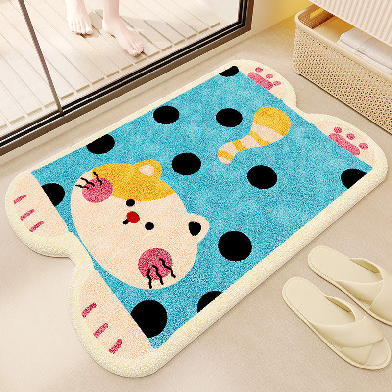 Cute Puppy Shaped Bath Mat