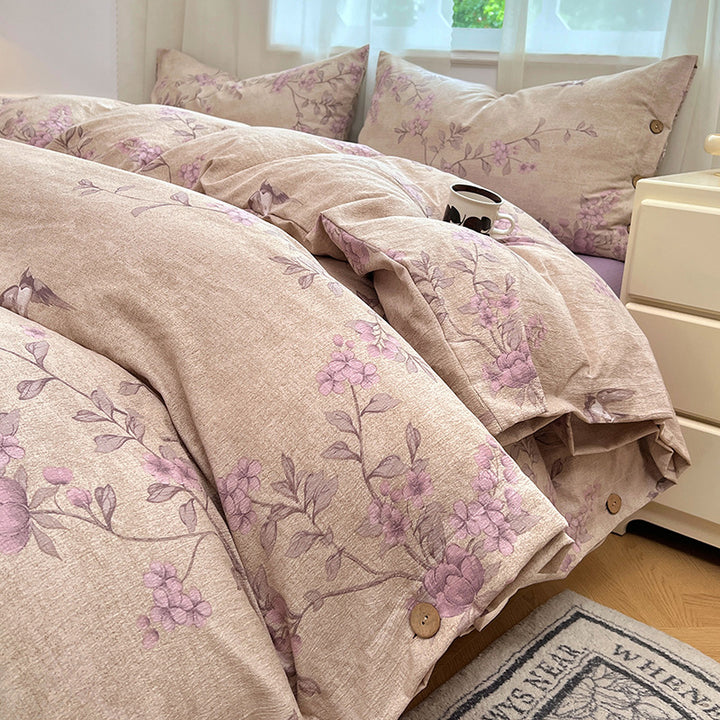 Floral Patterned Duvet Cover Set