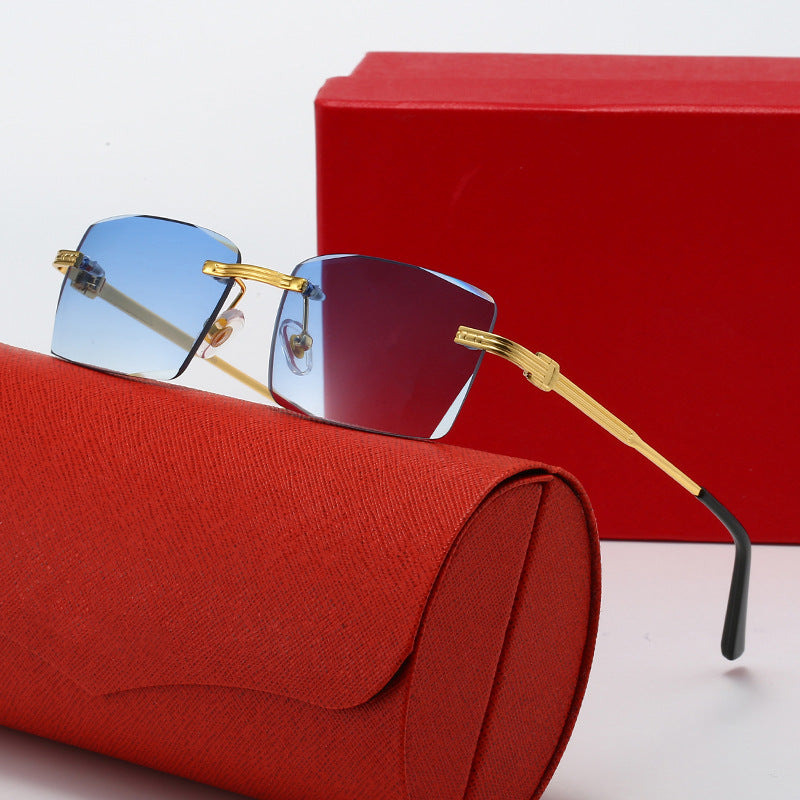Ladies exclusive geometric sunglasses with luxury metal frame and polarized lenses Stornfield