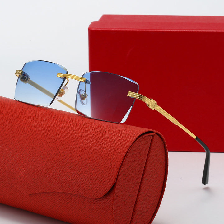 Ladies exclusive geometric sunglasses with luxury metal frame and polarized lenses Stornfield