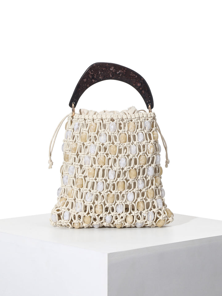 Handcrafted Beaded Tote Bag