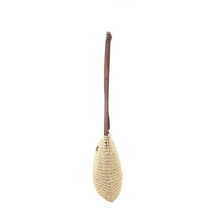 Shoulder bag made of handwoven natural material with adjustable shoulder strap Stornfield