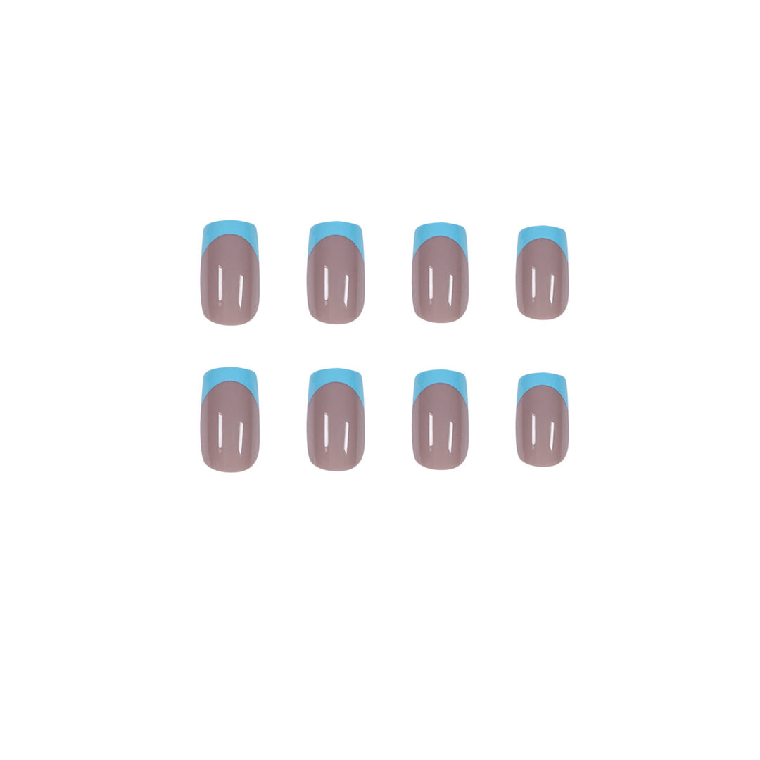 Artificial nails with creative French tip design Stornfield