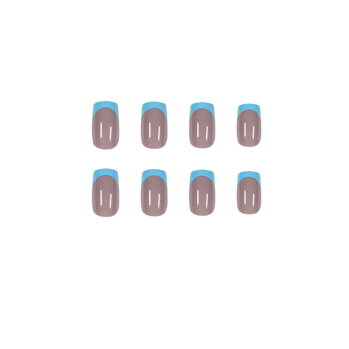 Artificial nails with creative French tip design Stornfield