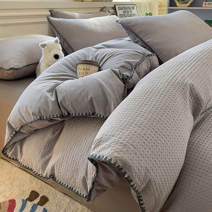 Cozy Textured Duvet Cover Set