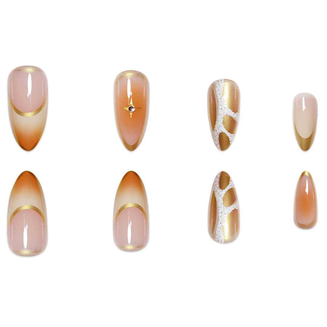 Premium Stiletto Nail Extensions with Artistic Design Stornfield
