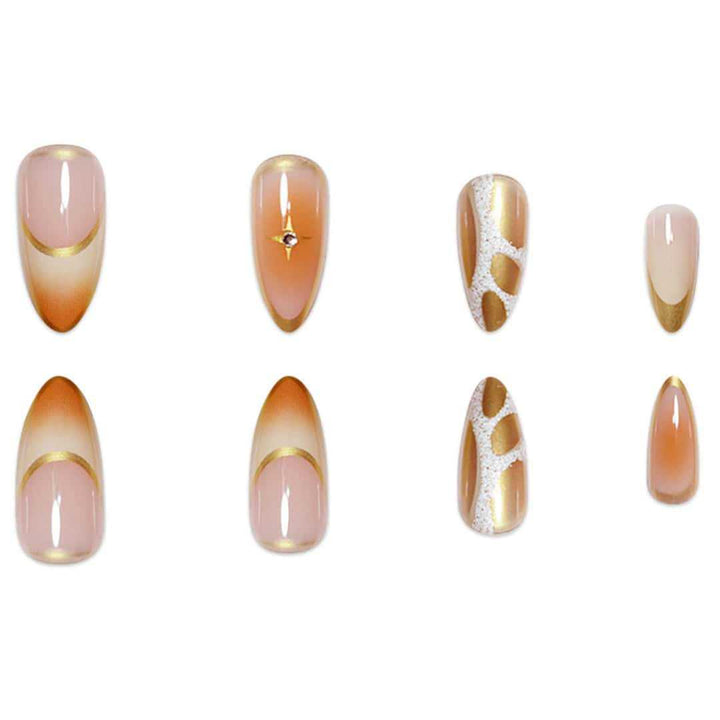 Premium Stiletto Nail Extensions with Artistic Design Stornfield