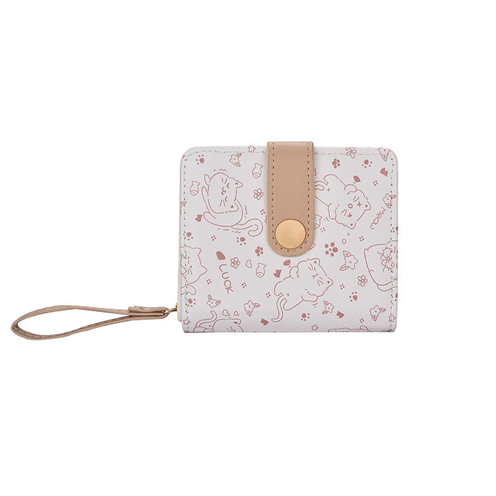 Cute Cat-Themed Zippered Coin Wallet Stornfield