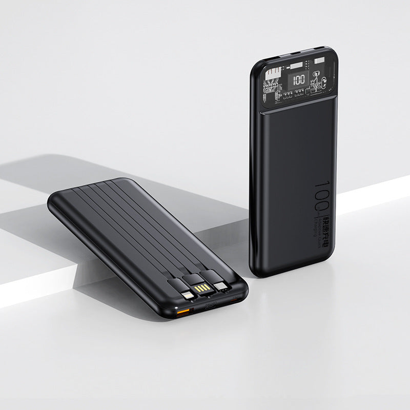 Portable power bank with multifunctional cable system and digital display Stornfield