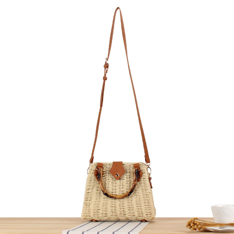 Handbag with Modern Woven Design and Adjustable Shoulder Strap Stornfield