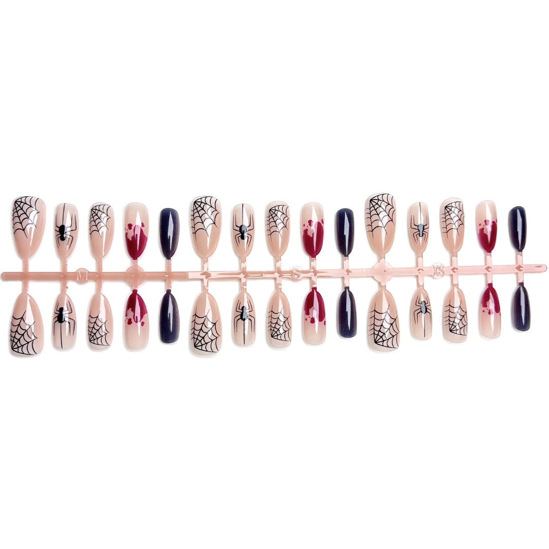 Halloween-Themed Press-On Nail Art Kit