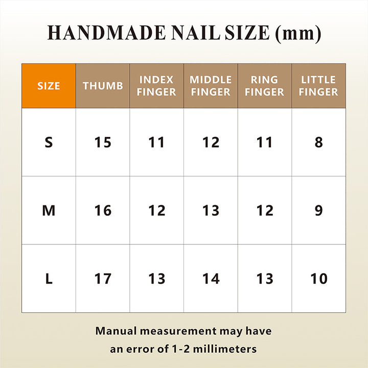 Artificial nails set with luxurious handmade designs and glamorous accents Stornfield