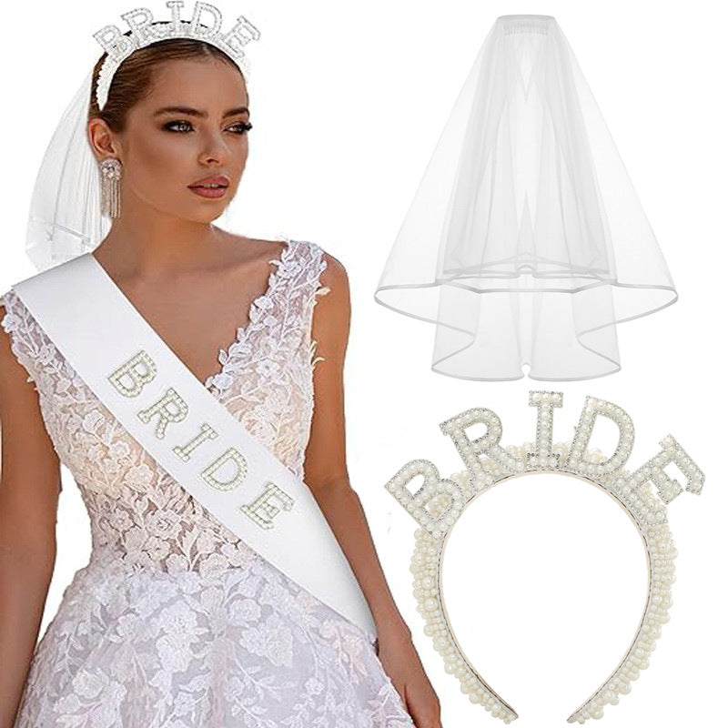 Women's Bridal Satin Ribbon with Sparkling Crystals Stornfield