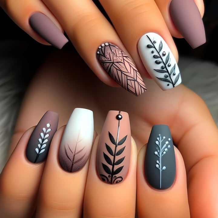 Botanical Nail Art Design Stornfield