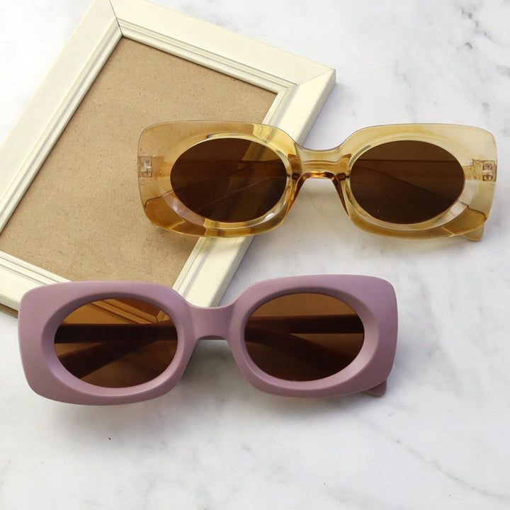 Contemporary Matte Square Sunglasses Stornfield