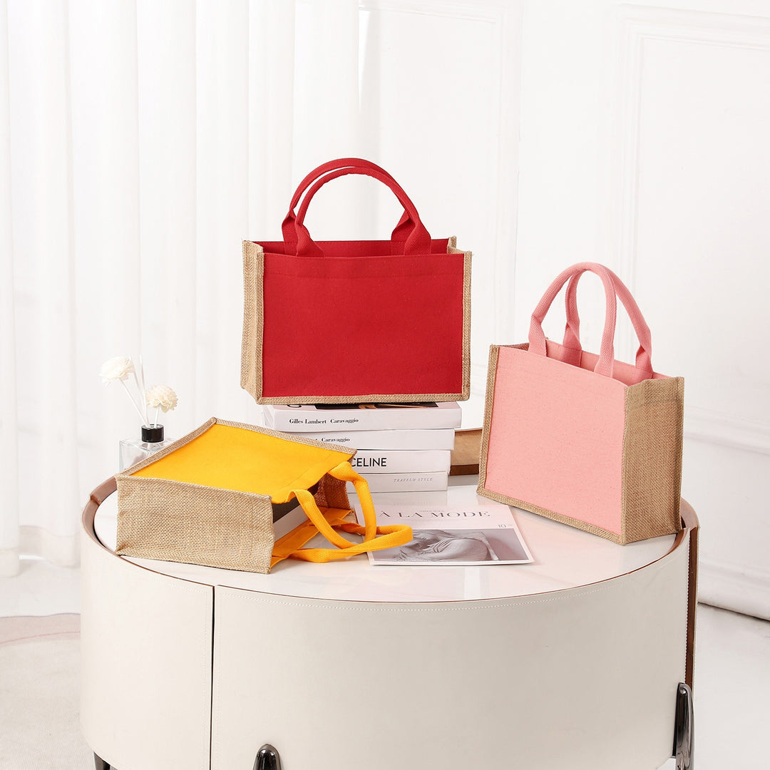Spacious jute bag with reinforced handles Stornfield