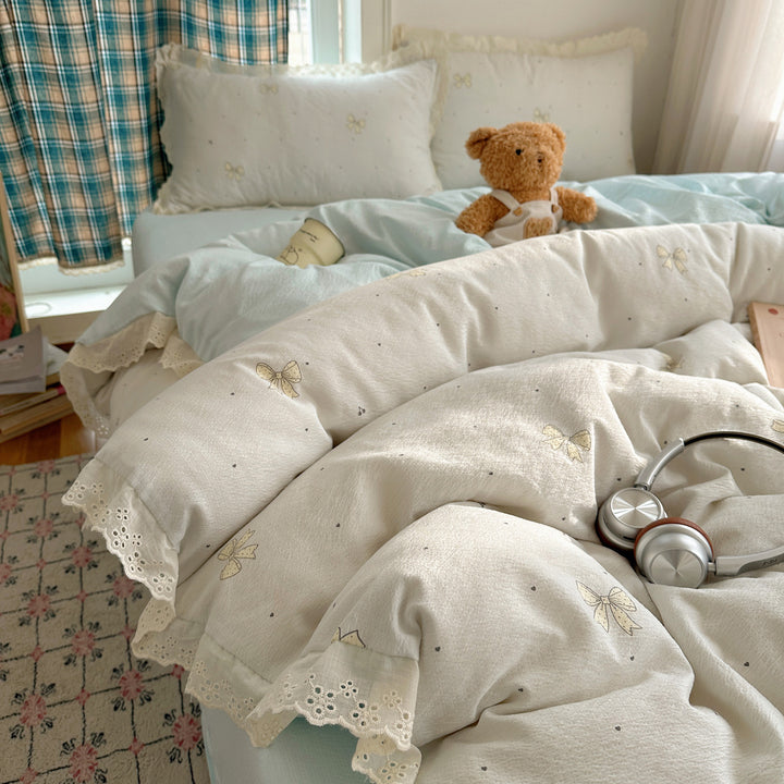 Vintage Floral Patterned Duvet Cover Set